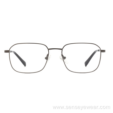 Square Unisex Titanium Optical Eyeglasses Frame Eyewear